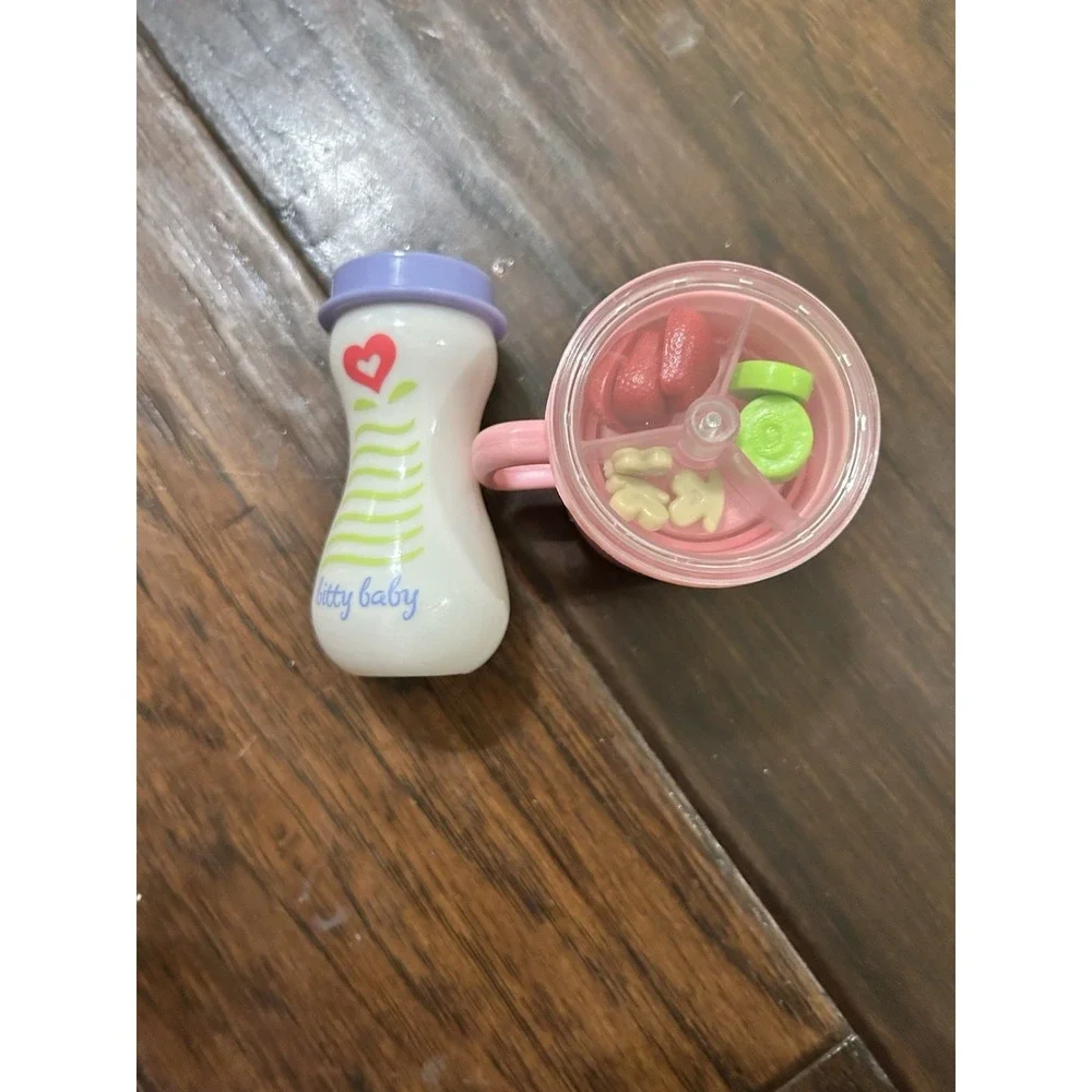 American Girl Bitty Baby Replacement Bottle and Snack Cup Set
